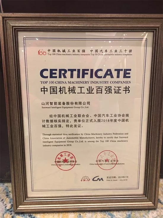 2018年中国机械工业百强发布，球友会体育-球友会体育（中国）官方在线
智能排名两年跃升40位