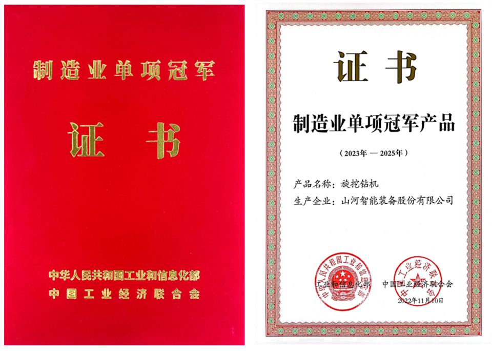 两项单冠，行业唯一！球友会体育-球友会体育（中国）官方在线
智能两款桩工产品同获制造业单项冠军