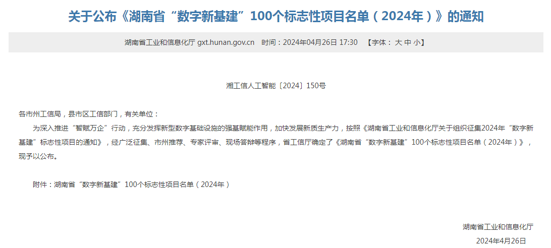 绿色领航,数智同行!球友会体育-球友会体育(中国)官方在线
智能入选2024湖南省“数字新基建”100个标志性项目
